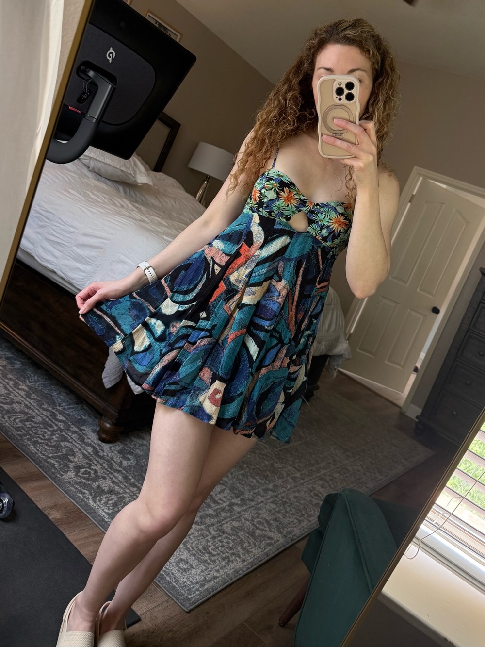 Free People Romper Floral & Abstract XS